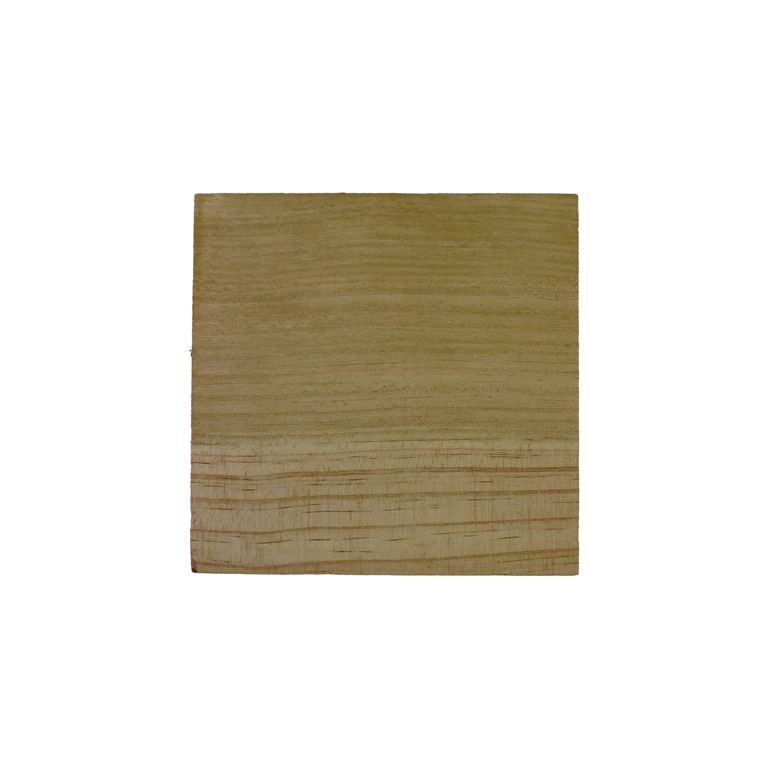 MATERIALS FOR CRAFT AND DECORATION - WOODEN BASES - SQUARE 01 - 13х13х2cm NATURAL - 1pc.