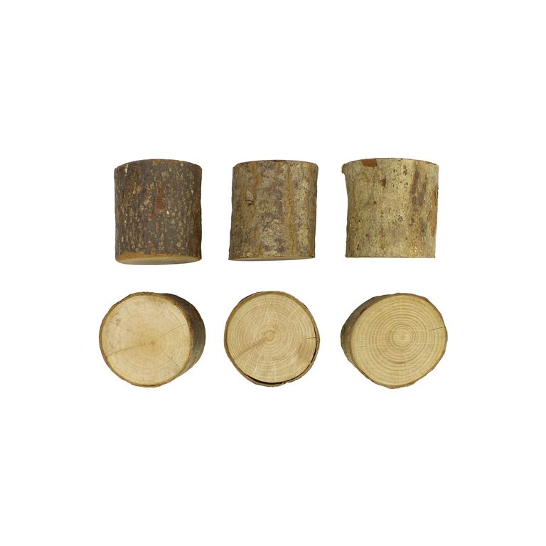 MATERIALS FOR CRAFT AND DECORATION - WOODEN BASES - BLOCK 04 - 6cm - 5-6cm NATURAL - SECOND-RATE - 1pc.