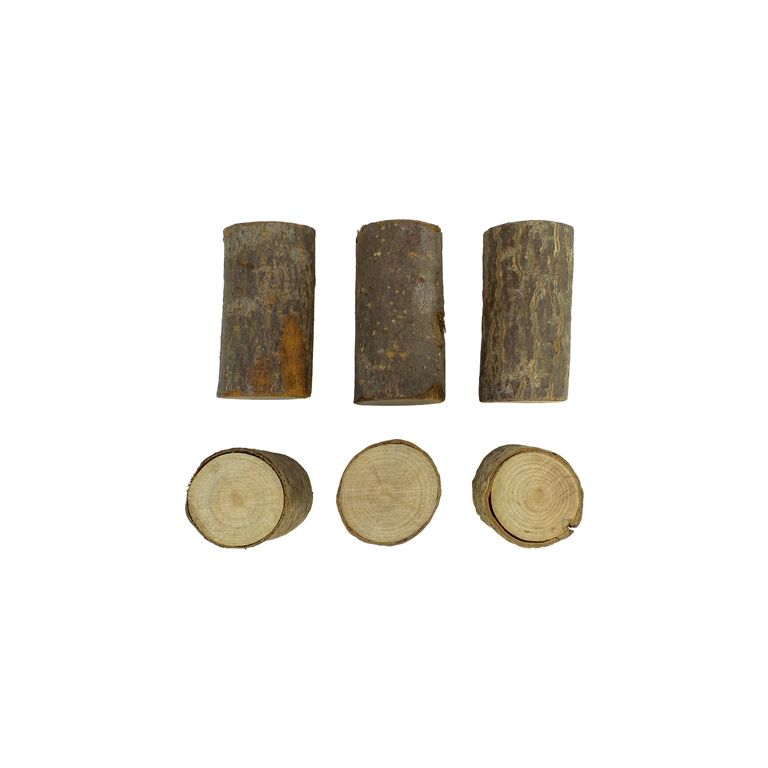 MATERIALS FOR CRAFT AND DECORATION - WOODEN BASES - BLOCK 05 - 8cm - 3-4.5cm NATURAL - SECOND-RATE - PACKAGE 6pcs.