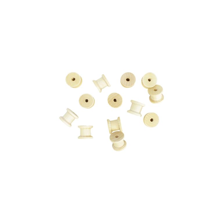 MATERIALS FOR CRAFT AND DECORATION - WOODEN BASES - REEL 02 - 2.4х2.0cm NATURAL - 4pcs.