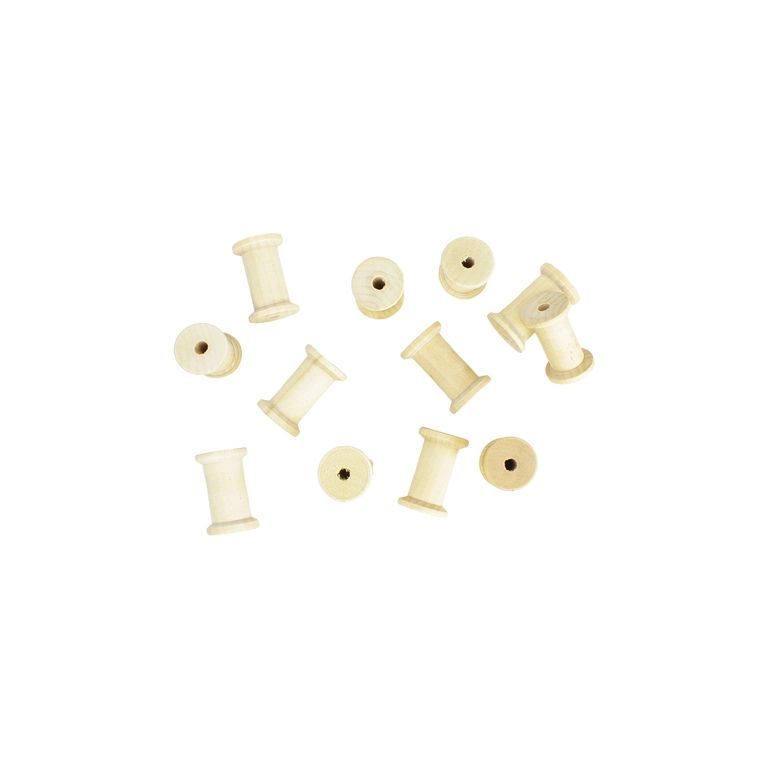 MATERIALS FOR CRAFT AND DECORATION - WOODEN BASES - REEL 04 - 2.5х3.8cm NATURAL - PACKAGE 30pcs.