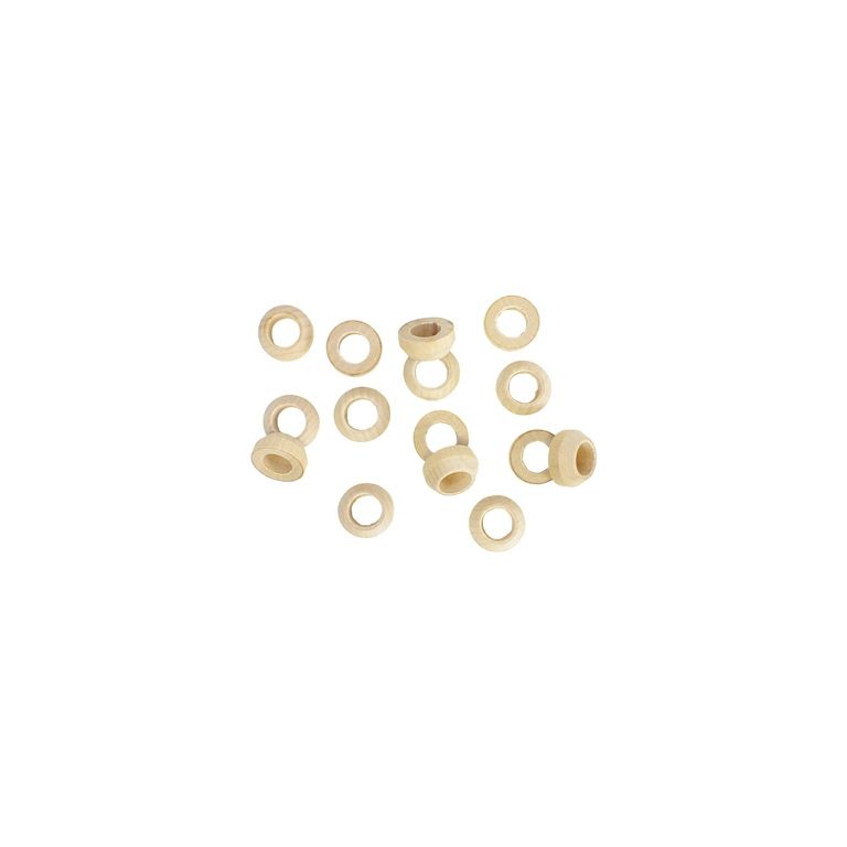 MATERIALS FOR CRAFT AND DECORATION - WOODEN BASES - RING 01 - 2.4х1.1cm NATURAL - PACKAGE 50pcs.