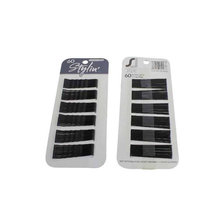 METAL ELEMENTS - BOBBY PIN - 46mm BLACK - 60pcs.