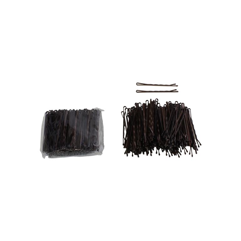 METAL ELEMENTS - BOBBY PIN - 50mm BROWN - PACKAGE (4x150pcs.)