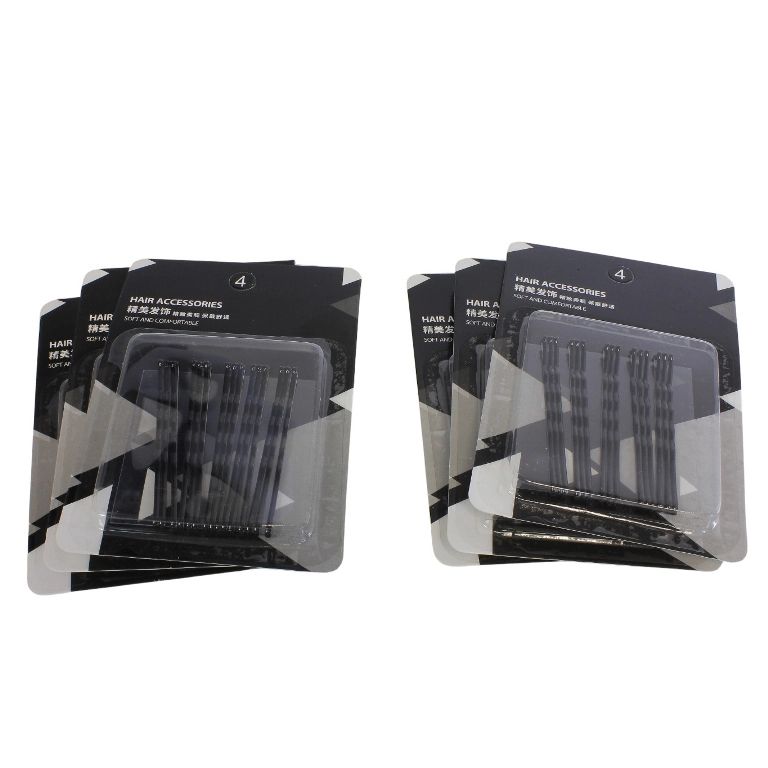 METAL ELEMENTS - BOBBY PIN - 66mm BLACK - 15pcs.