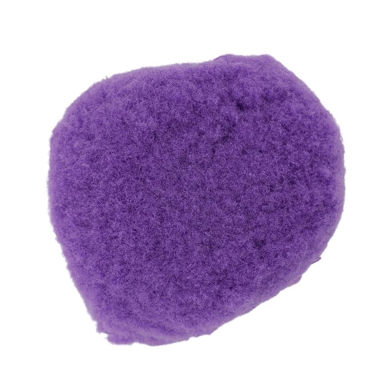TEXTILE BEADS - POMPON POLYESTER - 60mm PURPLE 76 - PACKAGE 10pcs.