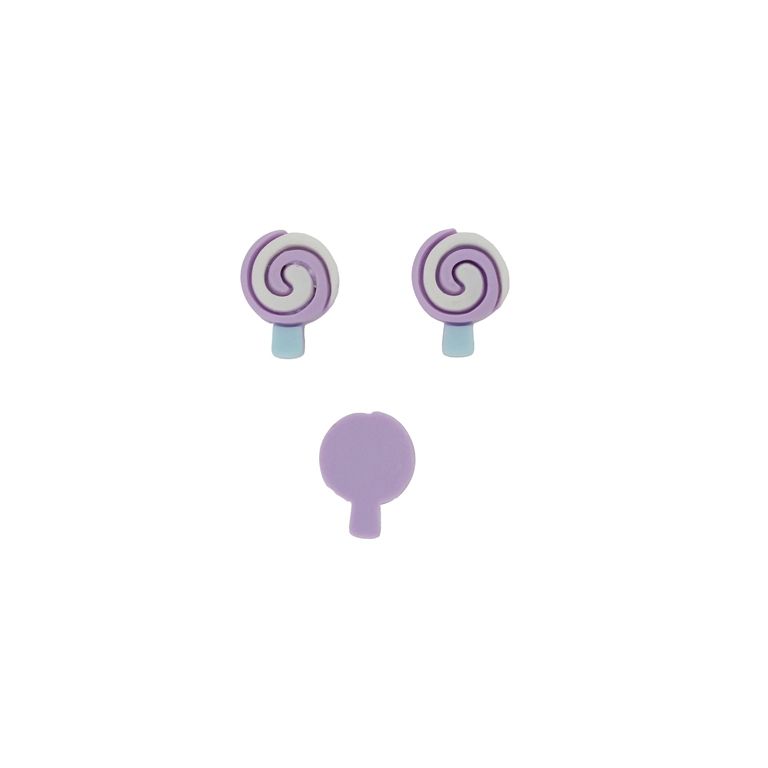 ПЛАСТМАСОВИ МЪНИСТА - РЕЗИН 3D - ЗА ЗАЛЕПВАНЕ - БЛИЗАЛКА ЗАХАРНА 10 - 15х23х6мм ЛИЛАВО СВ.-БЯЛО-СИНЬО СВ. - ПАКЕТ 30 бр. 