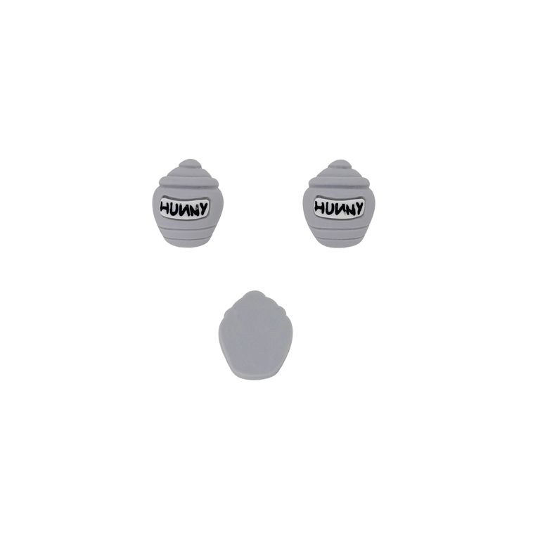 ПЛАСТМАСОВИ МЪНИСТА - РЕЗИН 3D - ЗА ЗАЛЕПВАНЕ - ГЪРНЕ С МЕД 01 - 16х24х9мм СИВО СВ.-БЯЛО-ЧЕРНО - ПАКЕТ 30 бр. 