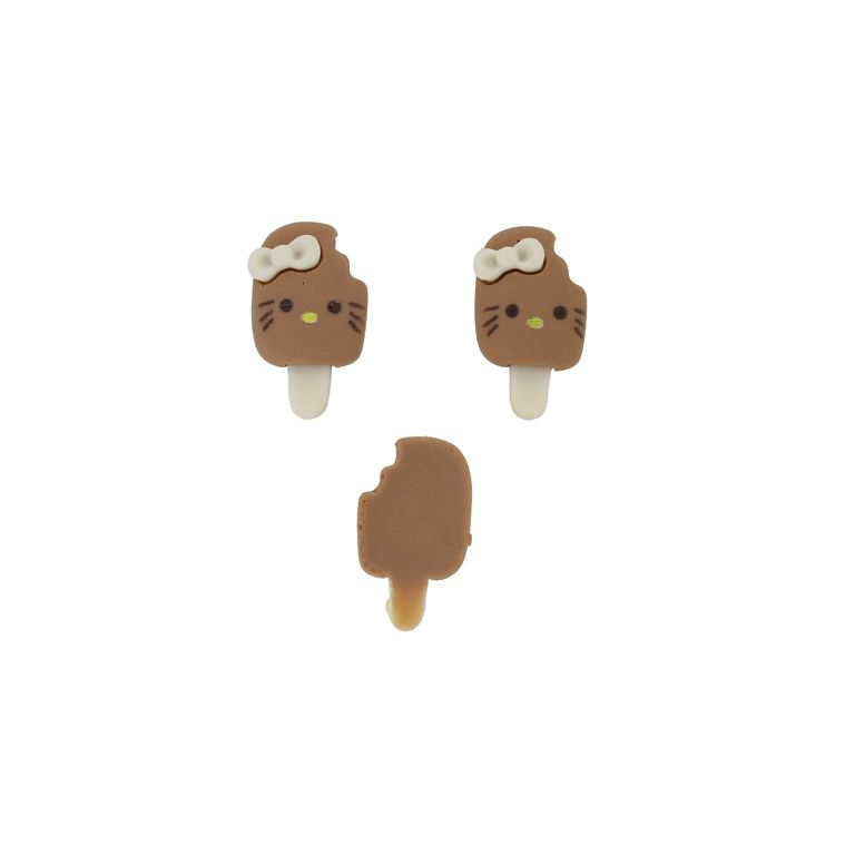 ПЛАСТМАСОВИ МЪНИСТА - РЕЗИН 3D - ЗА ЗАЛЕПВАНЕ - КИТИ 09 СЛАДОЛЕД - 16х33х6мм КАФЯВО-ЕКРЮ - ПАКЕТ 30 бр. 