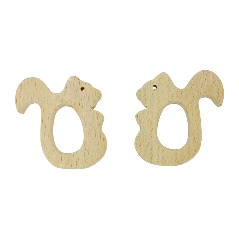 ДЪРВЕНИ ЗАЛЪГАЛКИ - КАТЕРИЦА 01 - 60х65х10мм НАТУРАЛЕН - ПАКЕТ 6 бр. Отвор-22х31мм