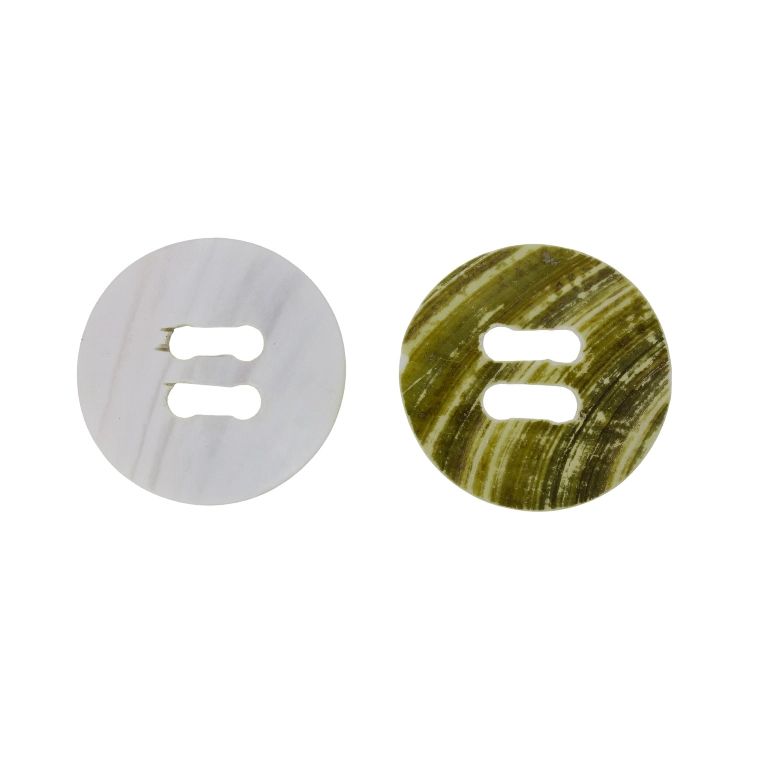 MOTHER OF PEARL BEADS  - BUTTON 01 - 57x2.0mm NATURAL - 2pcs. Hole-19x6mm 