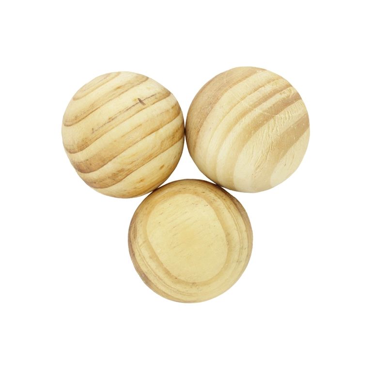 ДЪРВЕНИ МЪНИСТА - ТОПЧЕ БЕЗ ОТВОР - 24мм НАТУРАЛНО - 5 бр.