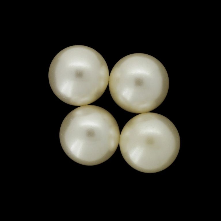 МЪНИСТА ЛЕПЯЩИ - ПЛАСТМАСОВИ ПЕРЛИ - ТОПЧЕ 18мм ЕКРЮ 125 - ПАКЕТ 250 гр. (85 бр.)