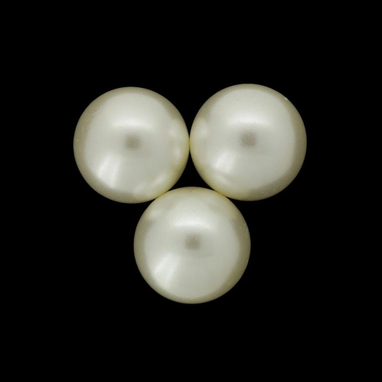 МЪНИСТА ЛЕПЯЩИ - ПЛАСТМАСОВИ ПЕРЛИ - ТОПЧЕ 20мм ЕКРЮ 114 - ПАКЕТ 250 гр. (62 бр.)