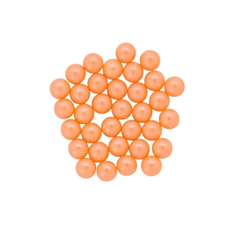 МЪНИСТА ЛЕПЯЩИ - ПЛАСТМАСОВИ ПЕРЛИ - ТОПЧЕ ГЛАНЦ 6мм ПРАСКОВА 127 - 20 гр. (177 бр.)