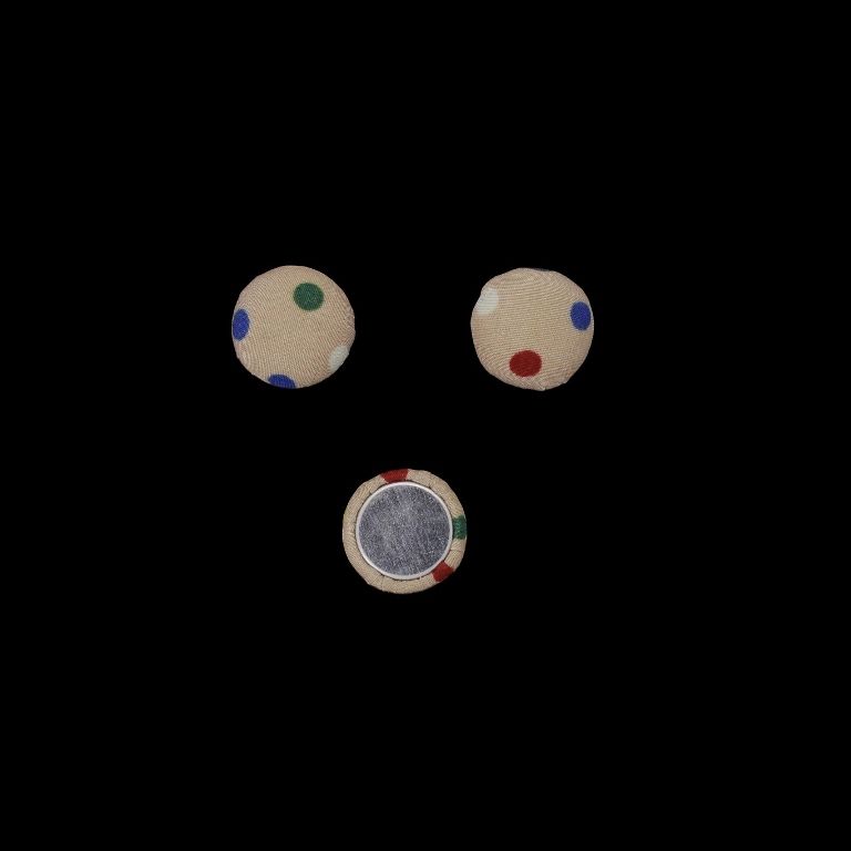 МЪНИСТА ЛЕПЯЩИ - ТЕКСТИЛНИ - ПОЛУСФЕРА 134 - 15х8мм - ТОЧКИ 07 - ПЕПЕЛ ОТ РОЗИ СВ. И МИКС - ПАКЕТ 100 бр.