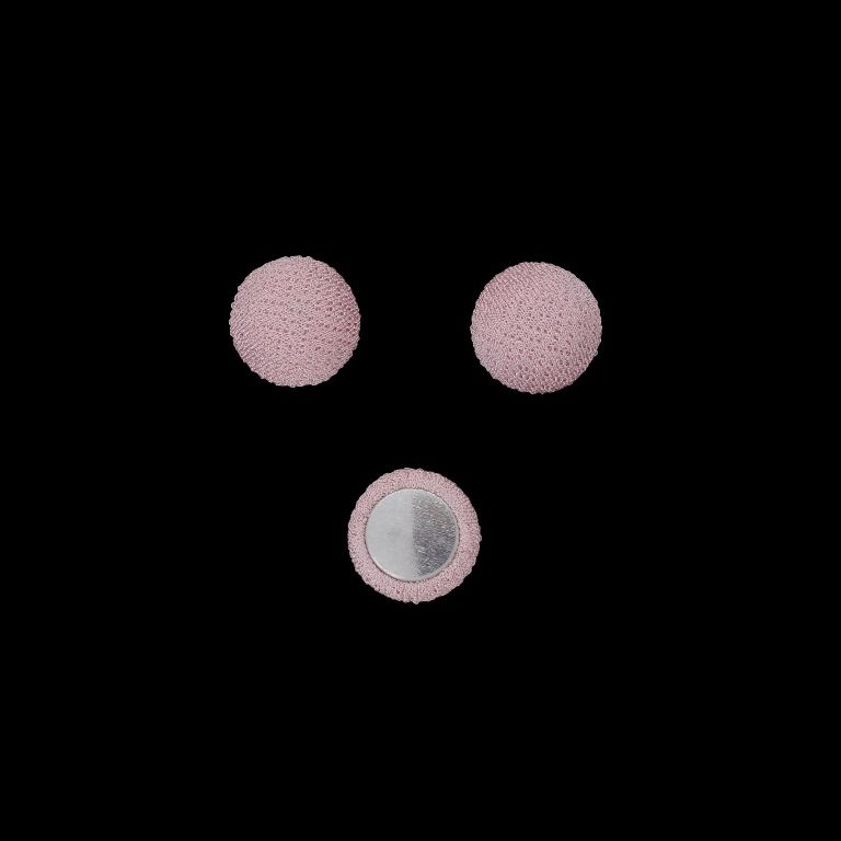 МЪНИСТА ЛЕПЯЩИ - ТЕКСТИЛНИ - ПОЛУСФЕРА 144 - 15х9мм - ЖОРЖЕТ 03 - РОЗОВО СВ. - 10 бр.