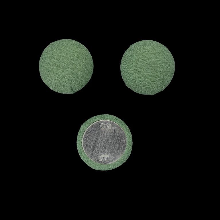 МЪНИСТА ЛЕПЯЩИ - ТЕКСТИЛНИ - ПОЛУСФЕРА 154 - 25х12мм - ЖОРЖЕТ 01 - МЕНТА - ПАКЕТ 25 бр.