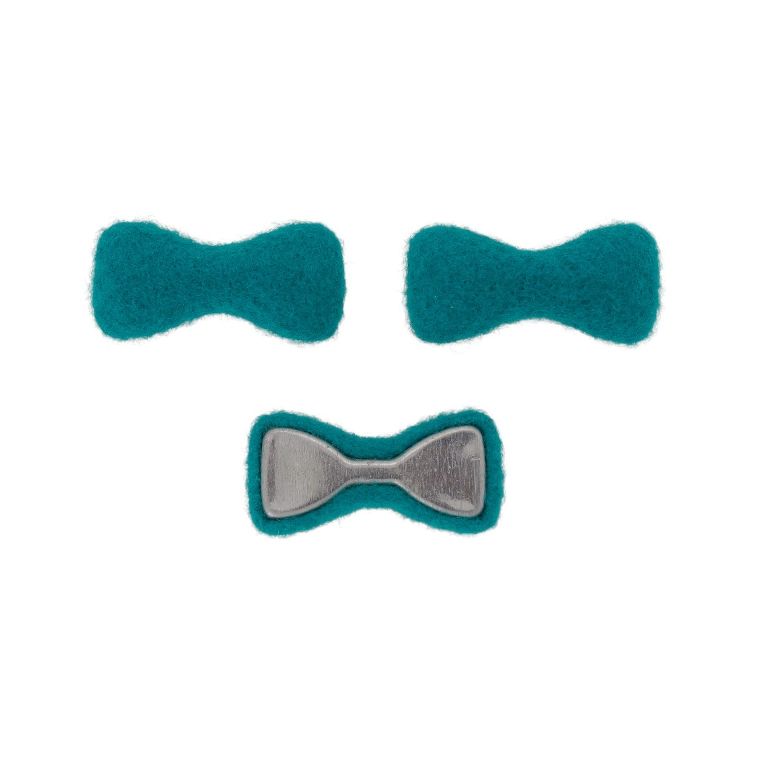 МЪНИСТА ЛЕПЯЩИ - ТЕКСТИЛНИ - ПАНДЕЛКА 301 33х16х6мм - ПОЛАР 01 - ПЕТРОЛЕНО СВ. - 5 бр.