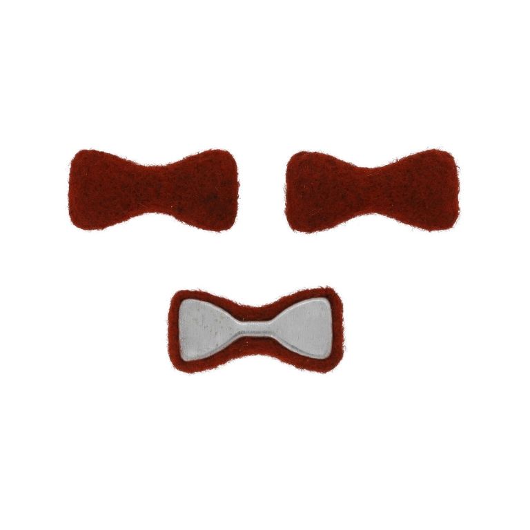 МЪНИСТА ЛЕПЯЩИ - ТЕКСТИЛНИ - ПАНДЕЛКА 302 33х16х6мм - ПОЛАР 01 - ЧЕРВЕНО Т. - 5 бр.