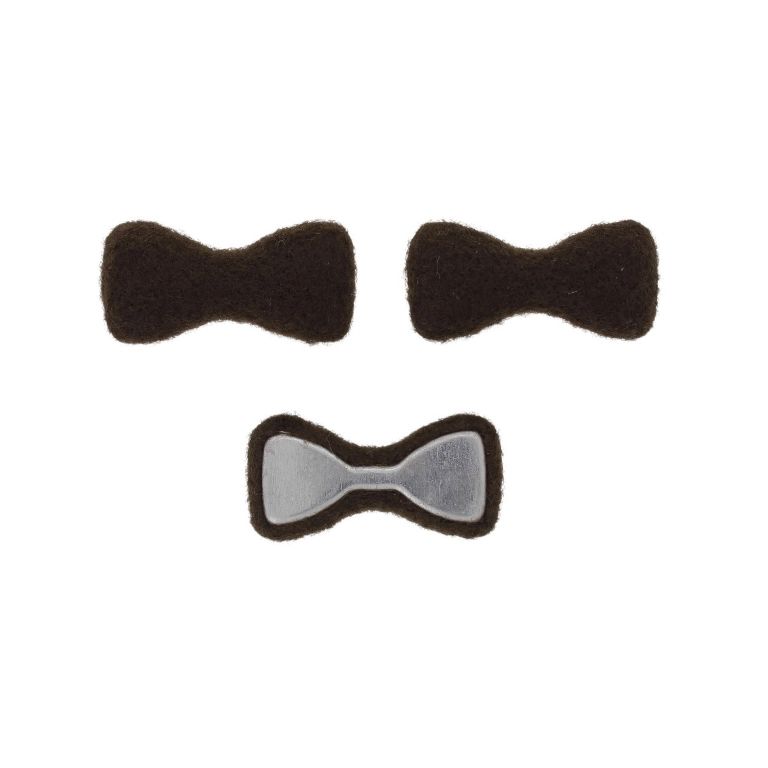 МЪНИСТА ЛЕПЯЩИ - ТЕКСТИЛНИ - ПАНДЕЛКА 305 33х16х6мм - ПОЛАР 01 - КАФЯВО Т. - ПАКЕТ 50 бр.