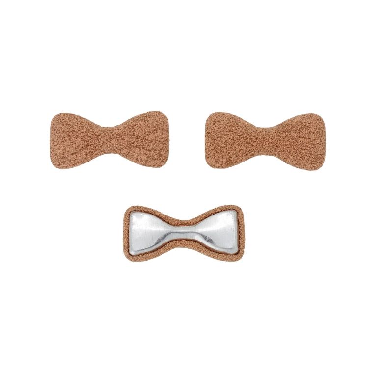 ADHESIVE BEADS - TEXTILE - RIBBON 314 33x16x6mm - GEORGETTE 01 - PEACH - PACKAGE 50pcs.