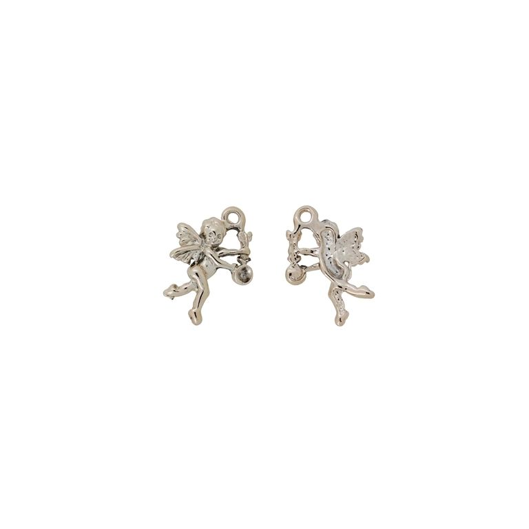 МЕТАЛНИ МЪНИСТА С ГЛАНЦ - ВИСУЛКА - КУПИДОН 03 - 13х18х3мм ЗЛАТИСТО СВ. - ПАКЕТ 100гр. 106 бр. Отвор-1.5мм