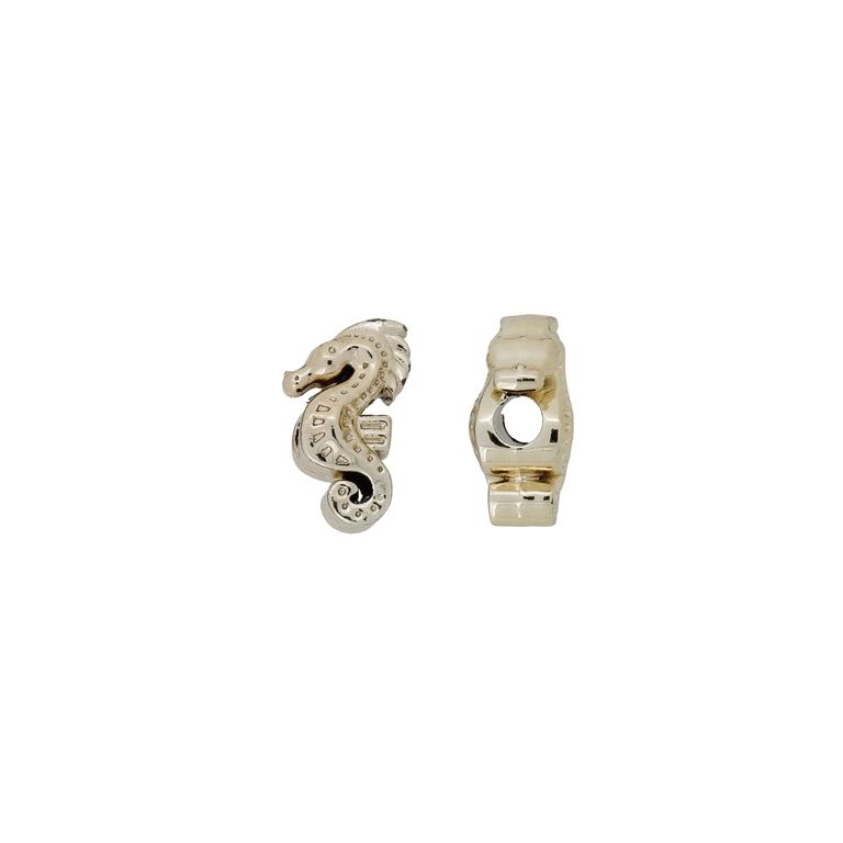 МЕТАЛНИ МЪНИСТА С ГЛАНЦ - МОРСКО КОНЧЕ 04 - 11х19х9мм ЗЛАТИСТО СВ. - ПАКЕТ 100гр. 22 бр. Отвор-4.0мм