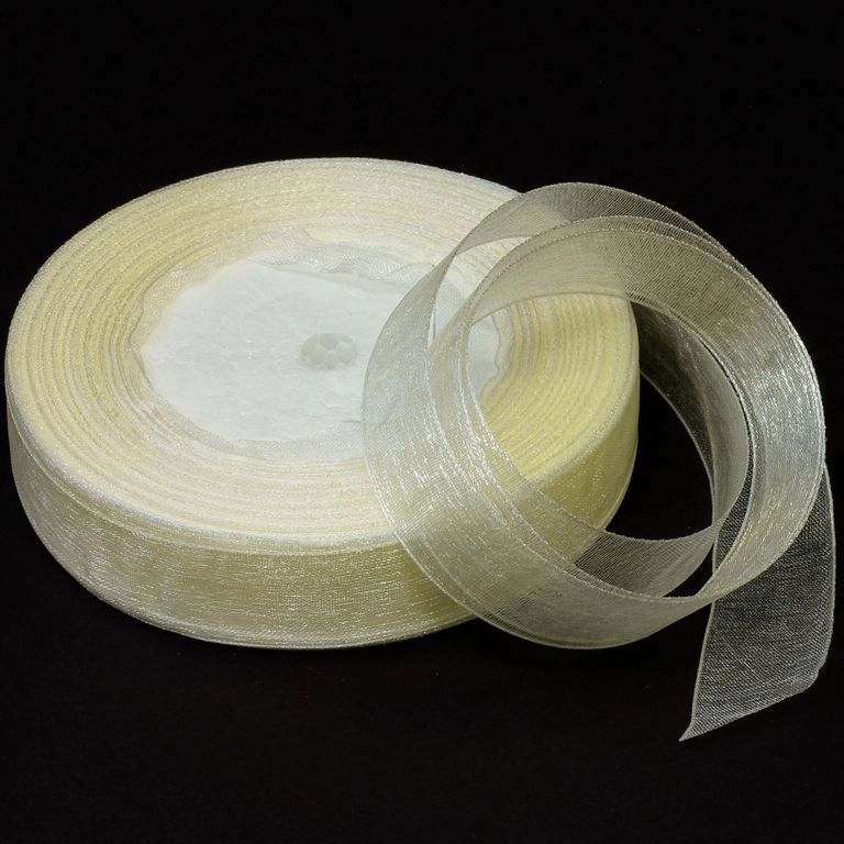 ОРГАНЗА 2.0см - ЕКРЮ СВ. 002 - 50ярда(45м)