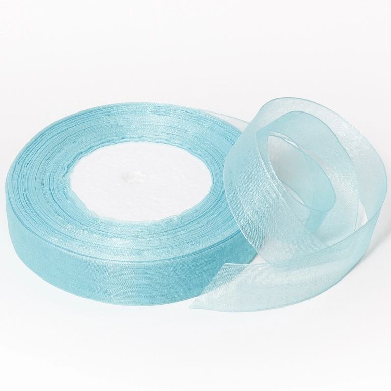 ORGANZA RIBBON 2.0cm - BLUE SKY 157 - 50yards(45m)