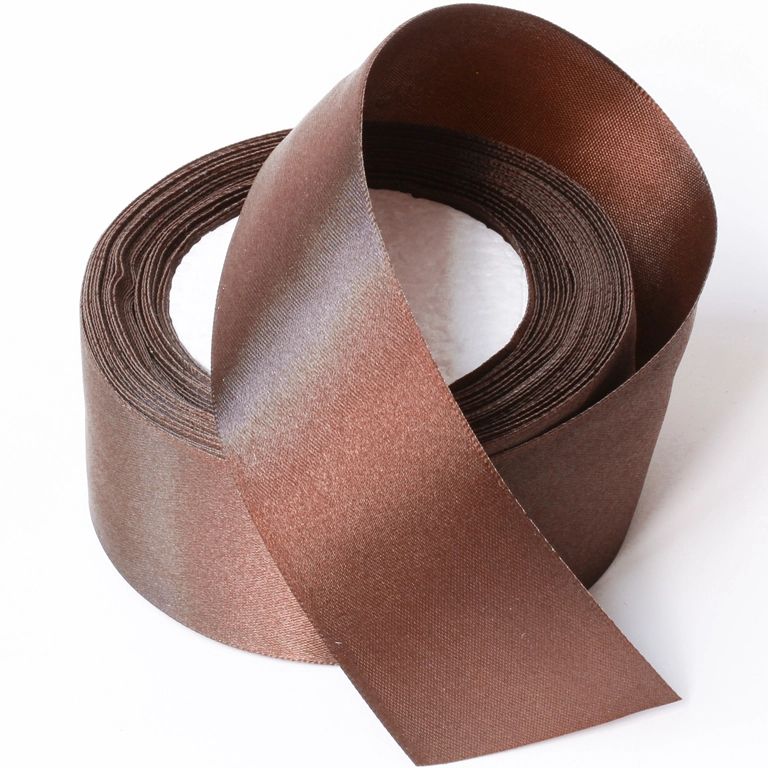 SATIN RIBBON 4.0cm - BROWN 000 - 25yards(22m)