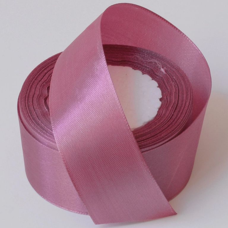 SATIN RIBBON 4.0cm - ROSE DUST 107А - PACKAGE 5x25yards(22m)