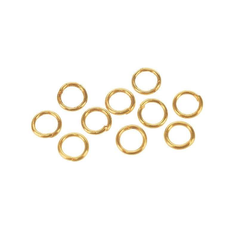 МЕТАЛНИ ЕЛЕМЕНТИ - ХАЛКИ - 0.7х5мм ЗЛАТИСТО - NICKEL FREE - ПАКЕТ 500 гр. (11270 бр.)