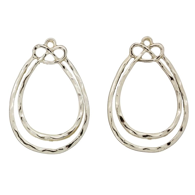 МЕТАЛНИ МЪНИСТА - ВИСУЛКА - КАПКА 05 - 24х35х1.5мм ЗЛАТИСТО  СВ. - ПАКЕТ 20 бр. Отвор-1.6мм