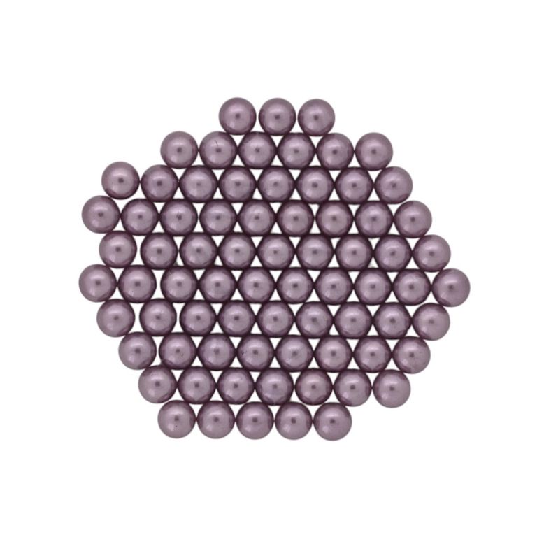 ADHESIVE BEADS - PLASTIC PEARLS - BALL 5mm PURPLE (LIGHT) 139 - 20g (320pcs.)