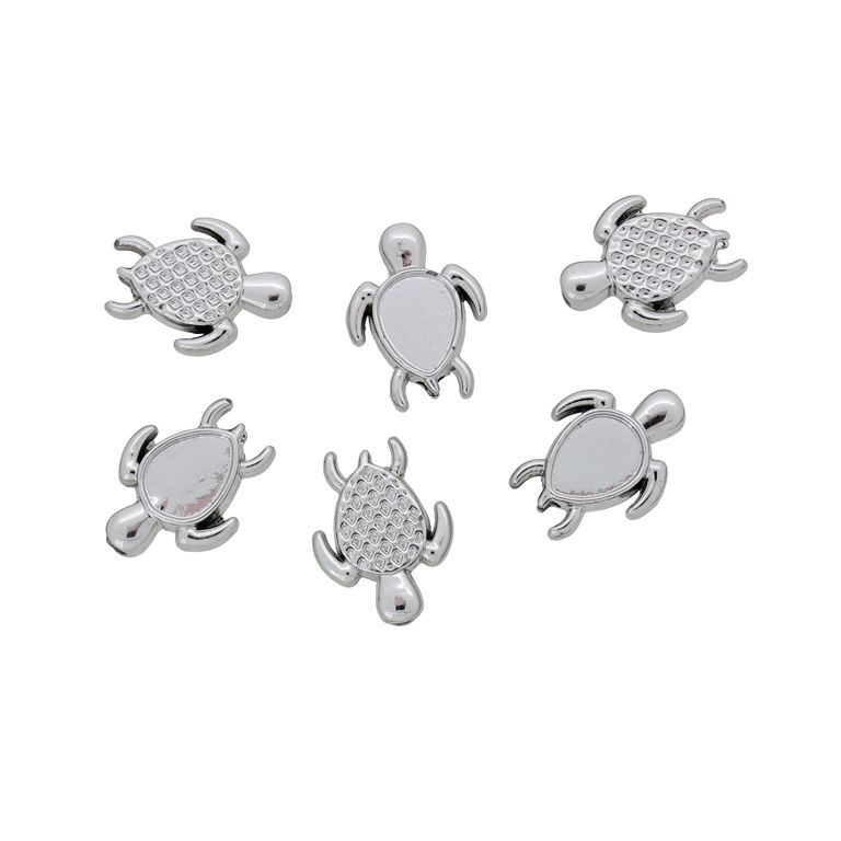 МЕТАЛНИ МЪНИСТА - КОСТЕНУРКА 03 - 13х10х4мм НИКЕЛ - ПАКЕТ 100 бр. Отвор-1.8мм