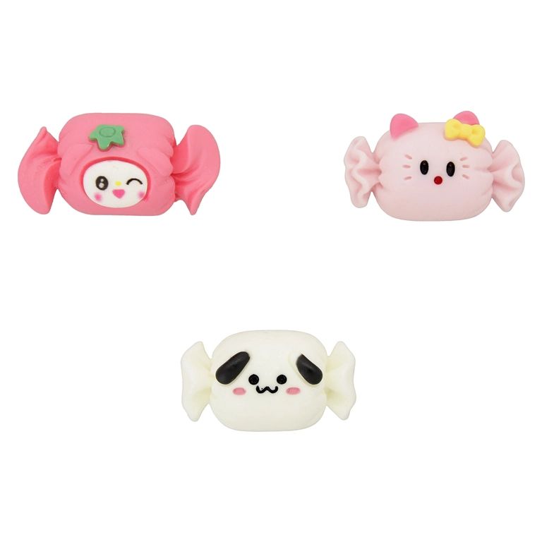 ПЛАСТМАСОВИ МЪНИСТА - РЕЗИН 3D - ЗА ЗАЛЕПВАНЕ - БОНБОНИ МИКС МОДЕЛИ 01 С ЖИВОТНИ - МИКС - ПАКЕТ 30 бр.
