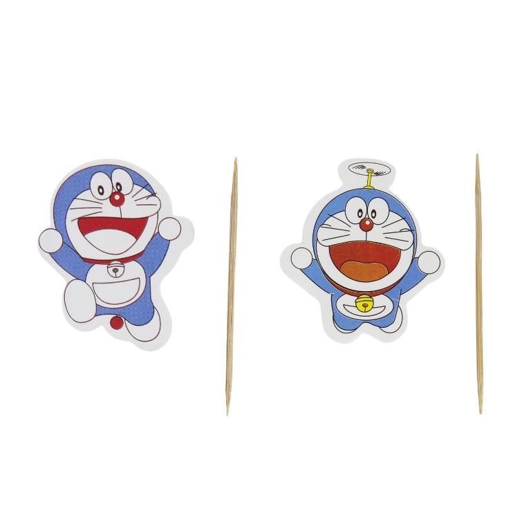 MATERIALS FOR CRAFT AND DECORATION - TOPPER FROM CARTON AND FOAM - CAT 01 - 4x4.5cm - BLUE AND WHITE - PACKAGE (6x12pcs.)