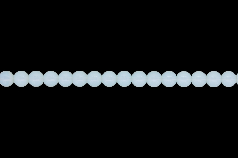 NATURAL STONE BEADS - MOONSTONE - 8mm - STRING (48pcs.) Hole-1.6mm