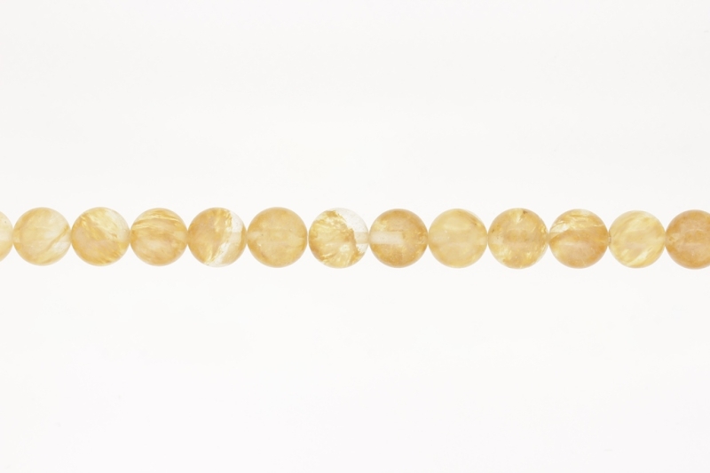 NATURAL STONE BEADS - VENUS' HAIR - 10mm - STRING (38pcs.) Hole-1.8mm