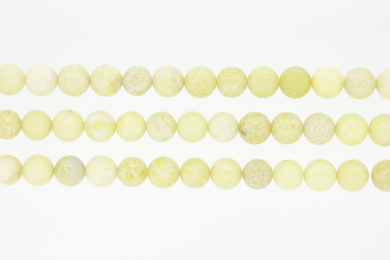 NATURAL STONE BEADS - JADE - 10mm - PACKAGE (3x38pcs.) Hole-1.8mm