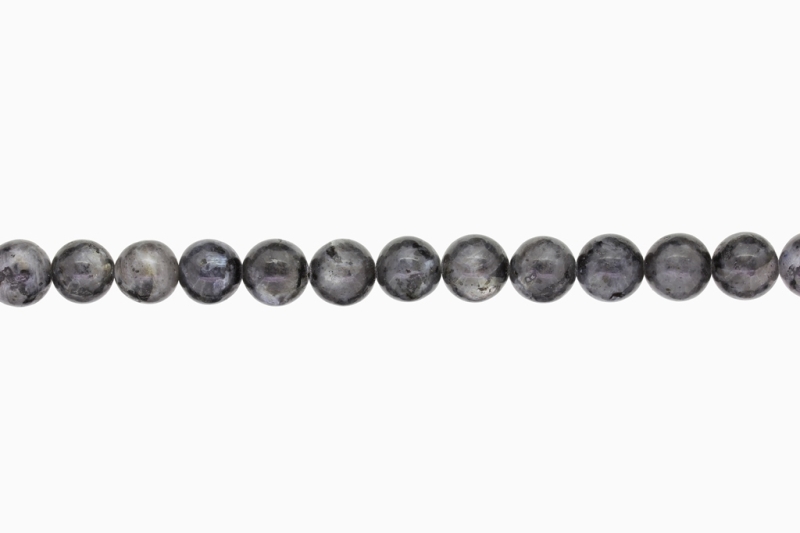 NATURAL STONE BEADS - LABRADORITE - 10mm - STRING (38pcs.) Hole-1.8mm