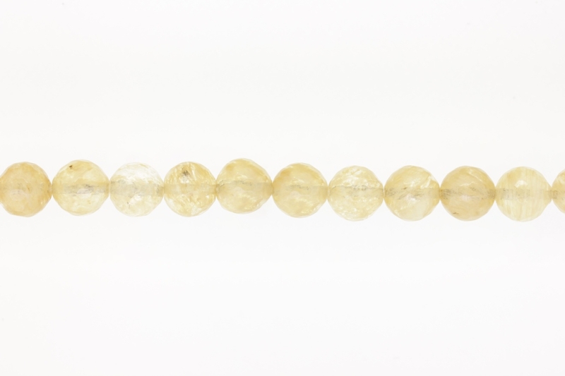 NATURAL STONE BEADS - VENUS' HAIR FACETED - 12mm - STRING (32pcs.) Hole-2.0mm