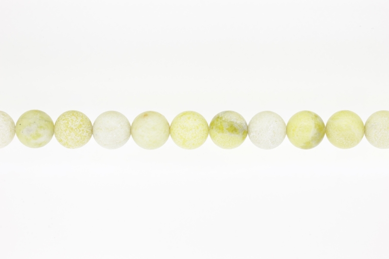 NATURAL STONE BEADS - JADE - 12mm - STRING (32pcs.) Hole-2.0mm