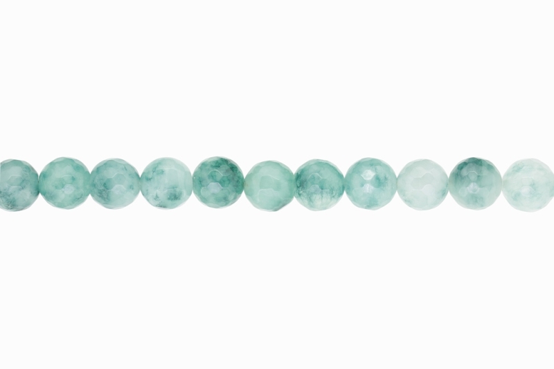 NATURAL STONE BEADS - QUARTZ TURQUOISE FACETED - 12mm - STRING (32pcs.) Hole-2.0mm