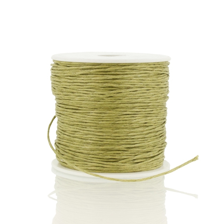 COTTON THREAD 1.0mm - GREEN MILITARY (LIGHT) 278 - 70meters