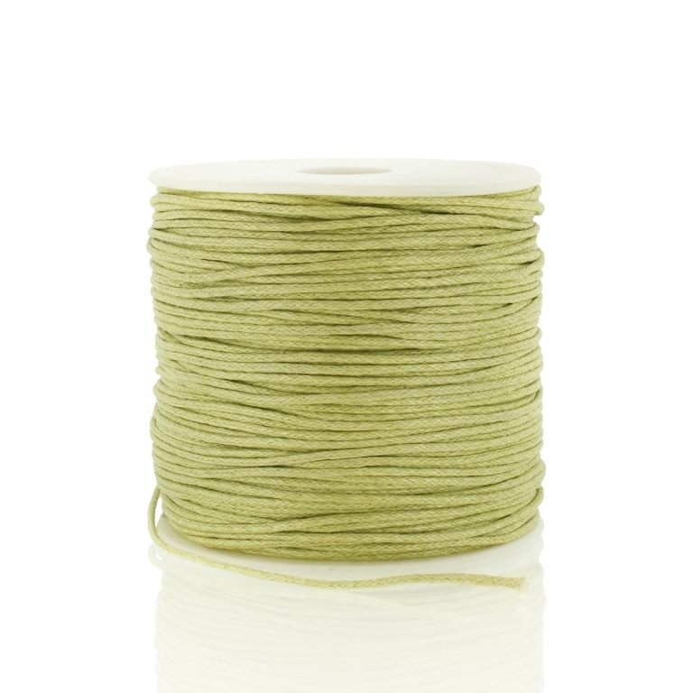 COTTON THREAD 1.0mm - GREEN MILITARY (LIGHT) 000 - PACKAGE 3x70meters