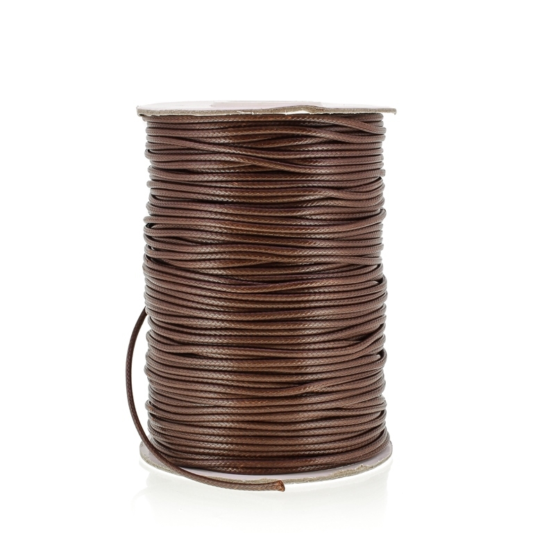 POLYESTER THREAD - 1.5mm BROWN (DARK) 112 - PACKAGE 2x75meters