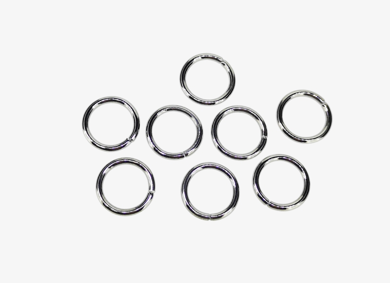 METAL ELEMENTS - JUMP RINGS - 1.5x12mm NICKEL COLOR - NICKEL FREE - PACKAGE 500g (1050pcs.)