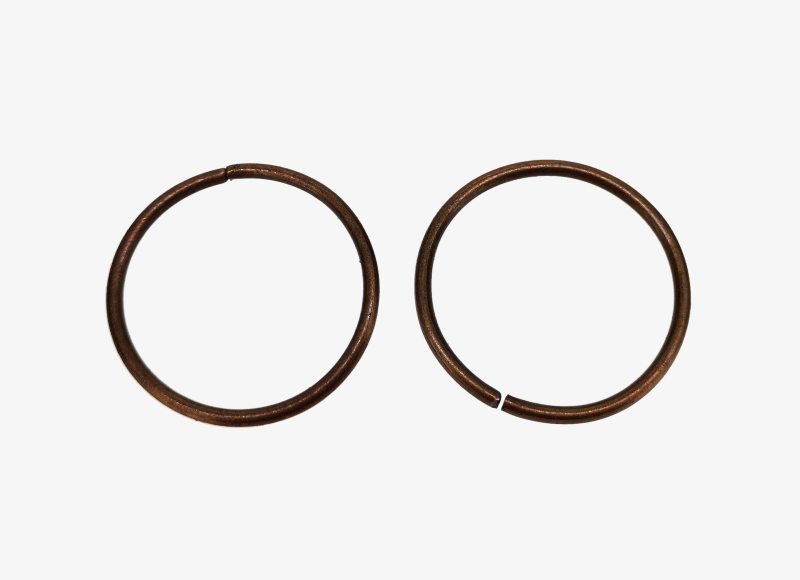 METAL ELEMENTS - JUMP RINGS - 2x30mm ANTIQUE BRASS - PACKAGE 500g (230pcs.)